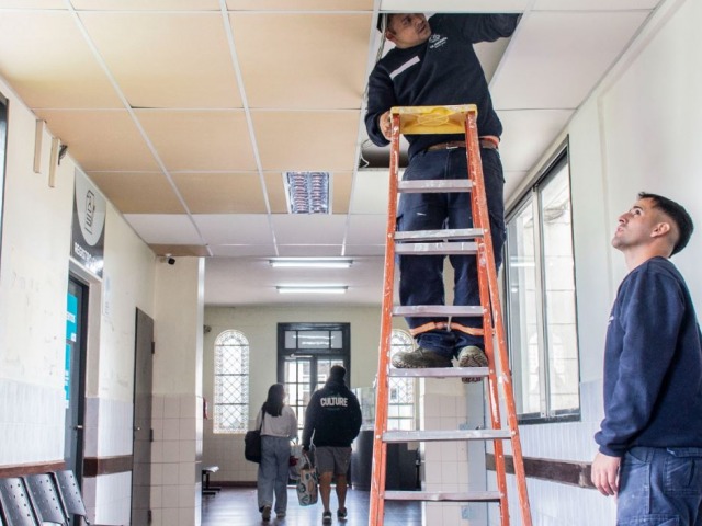 Trabajos de mantenimiento y reparacin en el Hospital Municipal